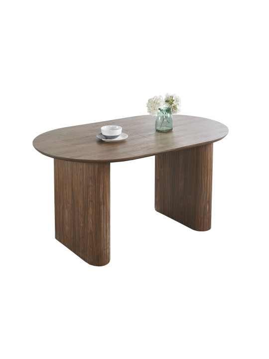 MESA COMEDOR OVAL EXTENSIBLE 150 - 190 - 230 CM PIETRA.