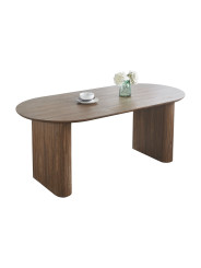 MESA COMEDOR OVAL EXTENSIBLE 150 - 190 - 230 CM PIETRA.