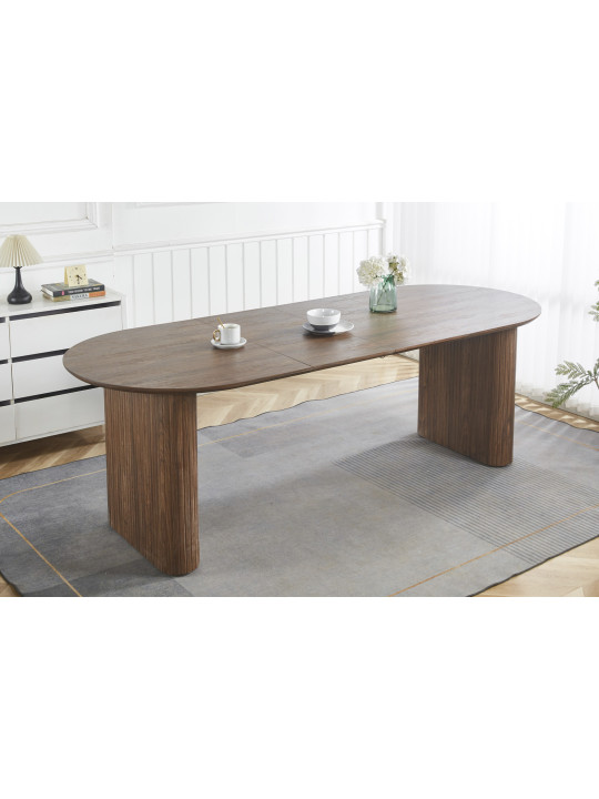 MESA COMEDOR OVAL EXTENSIBLE 150 - 190 - 230 CM PIETRA.