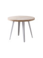 MESA COMEDOR REDONDA EXTENSIBLE BERG-E 100 - 140 - 180 CM ROBLE  / NEGRO, ROBLE/ BLANCO , HONEY / NEGRO.