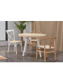 MESA COMEDOR REDONDA EXTENSIBLE BERG-E 100 - 140 - 180 CM ROBLE  / NEGRO, ROBLE/ BLANCO , HONEY / NEGRO.
