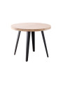 MESA COMEDOR REDONDA FIJA BERG 100 CM ROBLE  / NEGRO ,ROBLE  / BLANCO, HONEY / NEGRO.