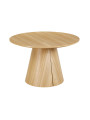 MESA COMEDOR REDONDA EXTENSIBLE DAMIANO 120 - 160 - 200 x 120 CM OAK.