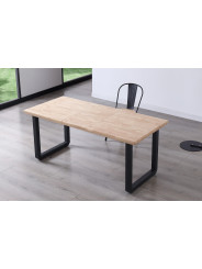 MESA COMEDOR EXTENSIBLE ROMA 140 - 180 - 220 x 80 CM ROBLE NORDISH / NEGRO, ROBLE/ BLANCO ,  HONEY / NEGRO.