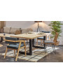 MESA COMEDOR FIJA LOFT 180 x 100 CM ROBLE  / NEGRO , ROBLE / BLANCO.