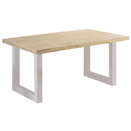 MESA EXTERIOR / TERRAZA LOFT OUTDOOR 160 x 90 CM ROBLE / BLANCO.