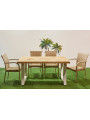 MESA EXTERIOR / TERRAZA LOFT OUTDOOR 160 x 90 CM ROBLE / BLANCO.