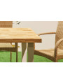 MESA EXTERIOR / TERRAZA LOFT OUTDOOR 160 x 90 CM ROBLE / BLANCO.