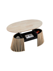 MESA CENTRO ELEVABLE GROVE 120 X 60 CM NORDISH
