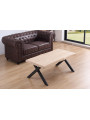 MESA CENTRO ELEVABLE XENA 120 X 66 CM TAPA CON FORMA ROBLE  / NEGRO,  ROBLE  / BLANCO,   HONEY / NEGRO.