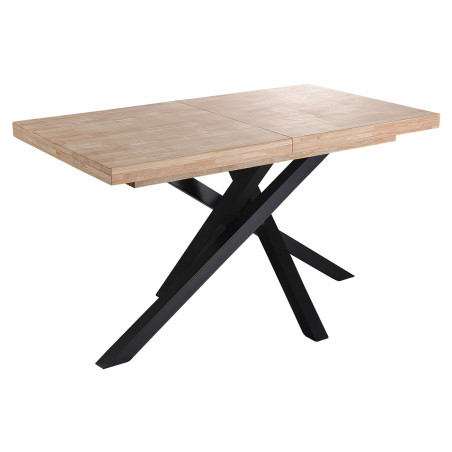 MESA COMEDOR EXTENSIBLE XENA 140 - 180 - 220 x 90 CM ROBLE  / NEGRO, ROBLE / BLANCO, NORDIRSH / NEGRO.