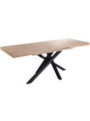 MESA COMEDOR EXTENSIBLE XENA 140 - 180 - 220 x 90 CM ROBLE  / NEGRO, ROBLE / BLANCO, NORDIRSH / NEGRO.