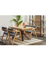 MESA COMEDOR EXTENSIBLE XENA 140 - 180 - 220 x 90 CM ROBLE  / NEGRO, ROBLE / BLANCO, NORDIRSH / NEGRO.
