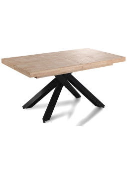 MESA COMEDOR EXTENSIBLE XENA 160 - 200 - 240 x 90 CM ROBLE  / NEGRO, BLANCO / ROBLE, NORDISH / NEGRO.