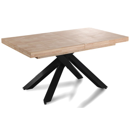 MESA COMEDOR EXTENSIBLE XENA 160 - 200 - 240 x 90 CM ROBLE  / NEGRO, BLANCO / ROBLE, NORDISH / NEGRO.