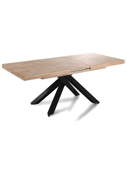 MESA COMEDOR EXTENSIBLE XENA 160 - 200 - 240 x 90 CM ROBLE  / NEGRO, BLANCO / ROBLE, NORDISH / NEGRO.
