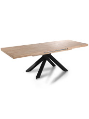MESA COMEDOR EXTENSIBLE XENA 160 - 200 - 240 x 90 CM ROBLE  / NEGRO, BLANCO / ROBLE, NORDISH / NEGRO.