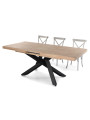 MESA COMEDOR EXTENSIBLE XENA 160 - 200 - 240 x 90 CM ROBLE  / NEGRO, BLANCO / ROBLE, NORDISH / NEGRO.