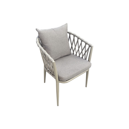 SILLON RODAS ALUMINIO GRIS / ALUMINIO OAK / GRIS  ( 4 UNIDADES )