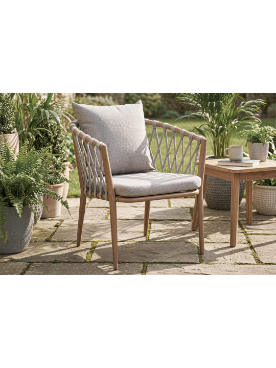 SILLON RODAS ALUMINIO GRIS / ALUMINIO OAK / GRIS  ( 4 UNIDADES )