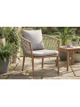SILLON RODAS ALUMINIO GRIS / ALUMINIO OAK / GRIS  ( 4 UNIDADES )