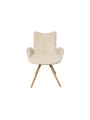 SILLA COMEDOR MIREIA TEJIDO GRIS / TEJIDO BEIGE. ( 2 UNIDADES )
