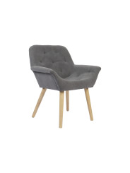 SILLA COMEDOR NATURE MICROFIBRA GRIS / CREMA. ( 2 UNIDADES )