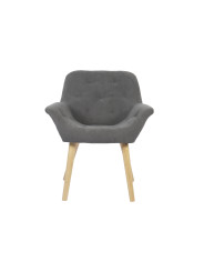 SILLA COMEDOR NATURE MICROFIBRA GRIS / CREMA. ( 2 UNIDADES )