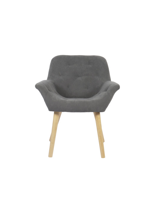 SILLA COMEDOR NATURE MICROFIBRA GRIS / CREMA. ( 2 UNIDADES )
