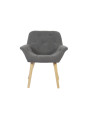 SILLA COMEDOR NATURE MICROFIBRA GRIS / CREMA. ( 2 UNIDADES )