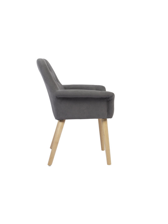 SILLA COMEDOR NATURE MICROFIBRA GRIS / CREMA. ( 2 UNIDADES )