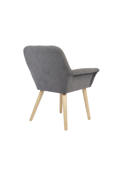 SILLA COMEDOR NATURE MICROFIBRA GRIS / CREMA. ( 2 UNIDADES )