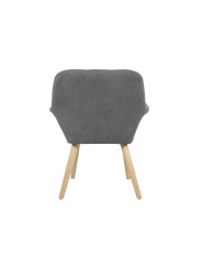 SILLA COMEDOR NATURE MICROFIBRA GRIS / CREMA. ( 2 UNIDADES )