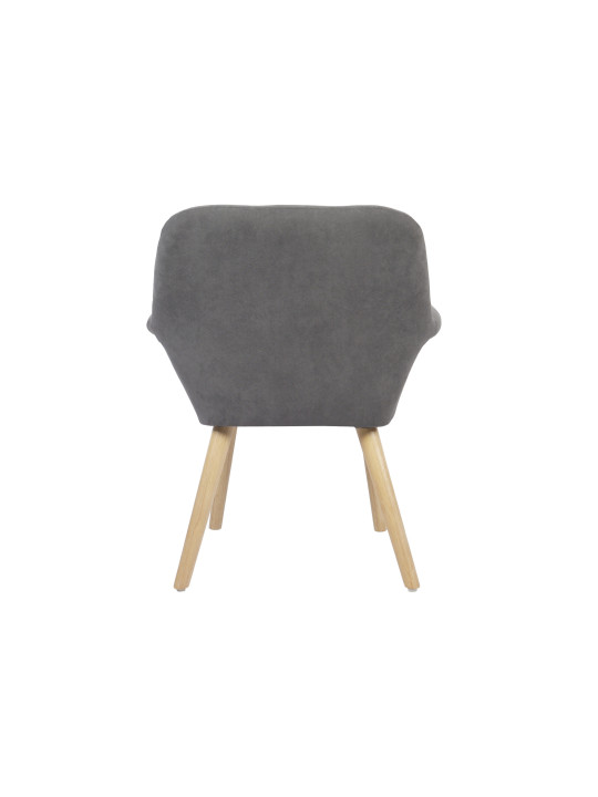 SILLA COMEDOR NATURE MICROFIBRA GRIS / CREMA. ( 2 UNIDADES )