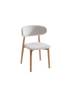SILLA COMEDOR VERA BEIGE / NATURE , GRIS / NATURE. ( 2 UNIDADES )