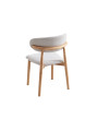 SILLA COMEDOR VERA BEIGE / NATURE , GRIS / NATURE. ( 2 UNIDADES )