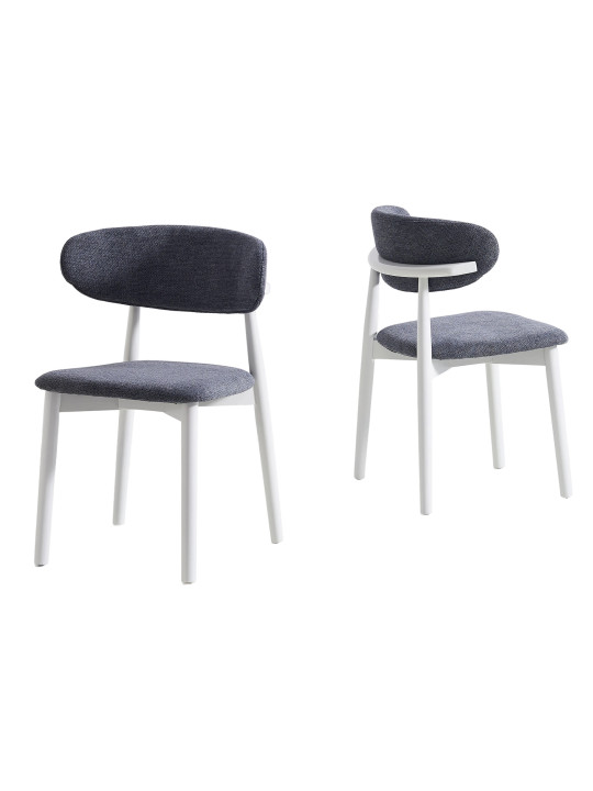 SILLA COMEDOR VERA GRIS / BLANCO ,  BEIGE BLANCO. ( 2 UNIDADES )