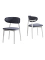 SILLA COMEDOR VERA GRIS / BLANCO ,  BEIGE BLANCO. ( 2 UNIDADES )