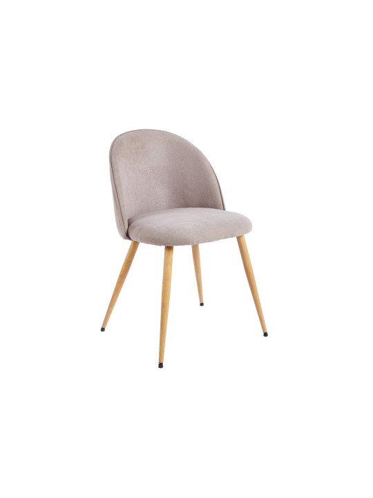 SILLA COMEDOR EVORA TEJIDO BEIGE / OAK. ( 2 UNIDADES ).