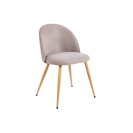 SILLA COMEDOR EVORA TEJIDO BEIGE / OAK. ( 2 UNIDADES ).