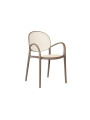 SILLON MASIA POLIPROPILENO TOPO / RATTAN ( 4 UNIDADES ).