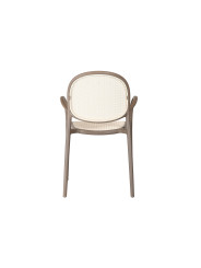 SILLON MASIA POLIPROPILENO TOPO / RATTAN ( 4 UNIDADES ).