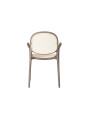 SILLON MASIA POLIPROPILENO TOPO / RATTAN ( 4 UNIDADES ).