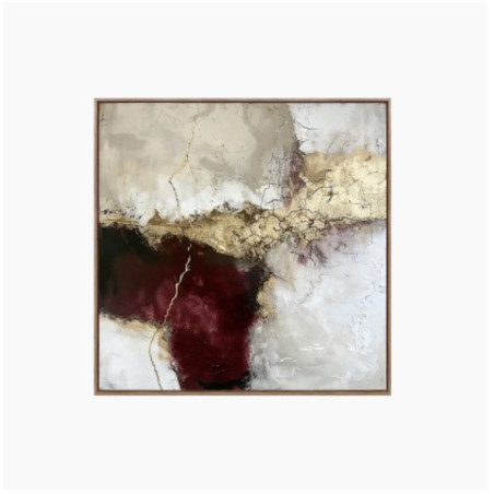 Cuadro Relieve Abstracto 80x80x3,5cm