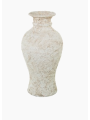 Jarron Ceramica 61 cm Blanco Rustico 61x32xm