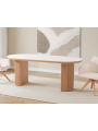 Mesa comedor chapa roble y porcelánico 200*90*75 cm