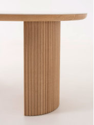 Mesa comedor chapa roble y porcelánico 200*90*75 cm