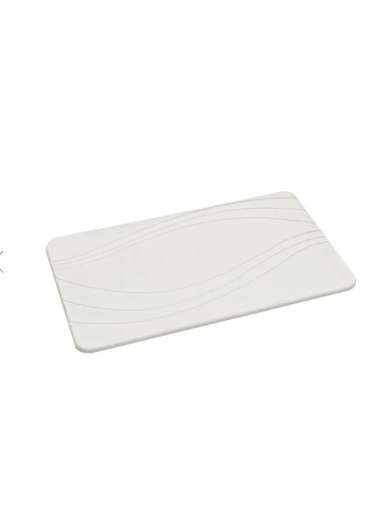 ALFOMBRA BAÑO DIATOMITA GRIS CLARO 60 X 39 CM