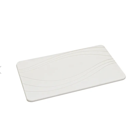 ALFOMBRA BAÑO DIATOMITA GRIS CLARO 60 X 39 CM