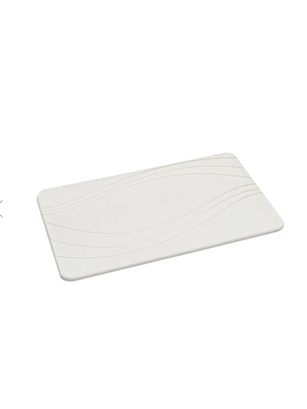 ALFOMBRA BAÑO DIATOMITA GRIS CLARO 60 X 39 CM